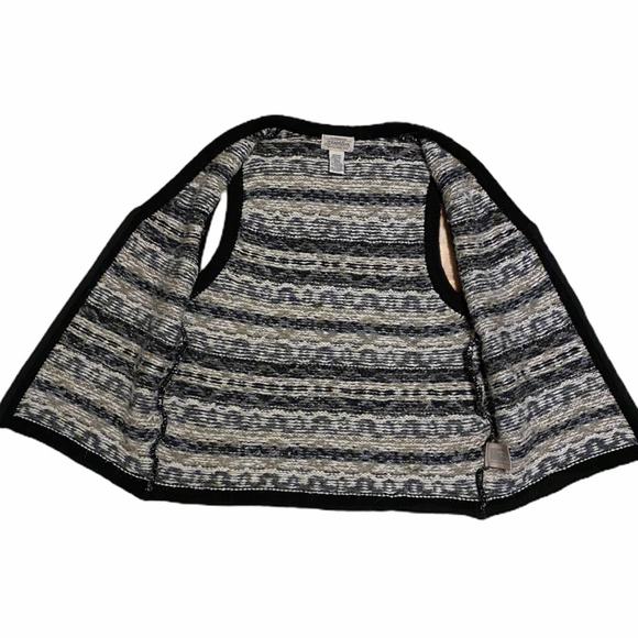 St. John’s Bay Authentic Sweater Zip-up Vest Sz M - Picture 7 of 10